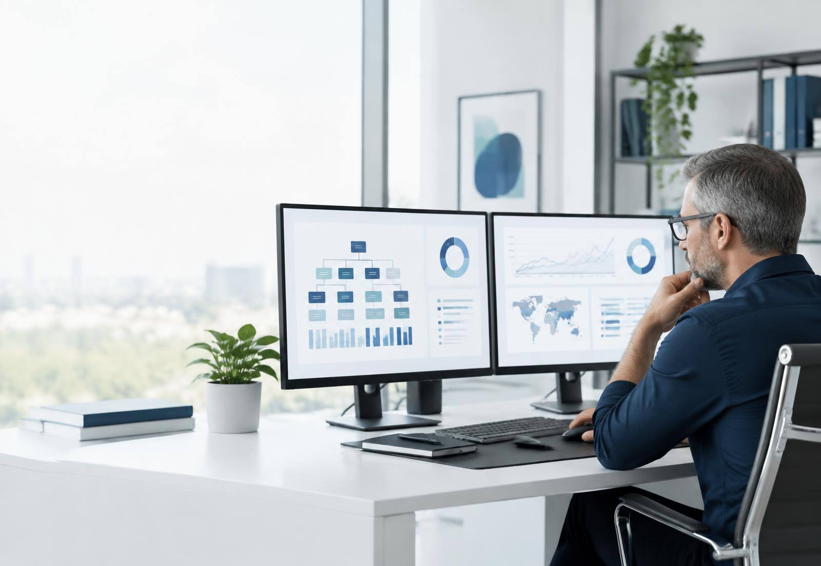 Analista técnico de Sígusta revisando arquitectura, rendimiento y datos de una auditoría SEO